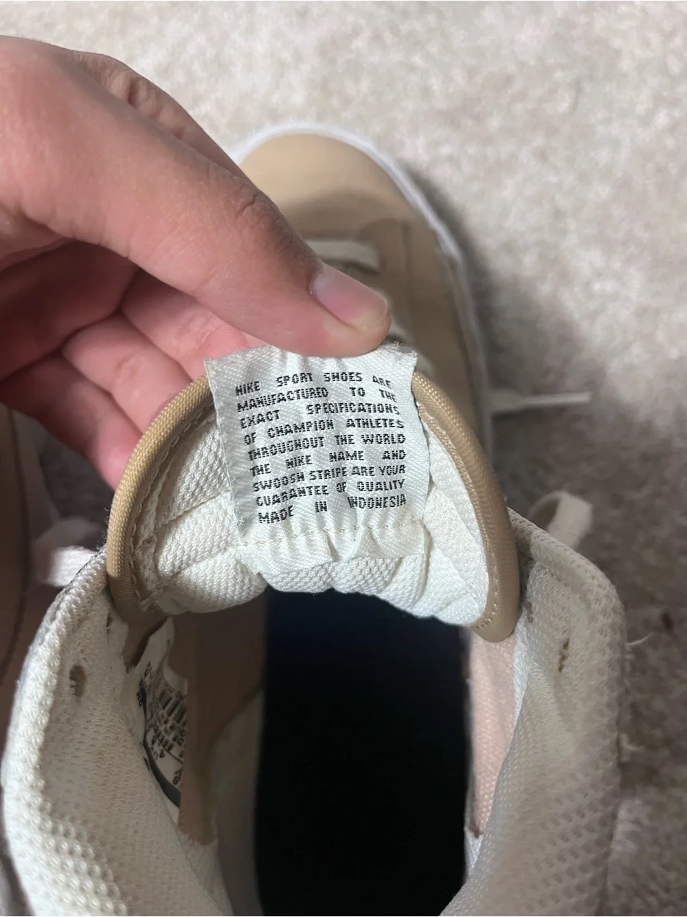 Nike Beige/Tan High-Top Sneakers